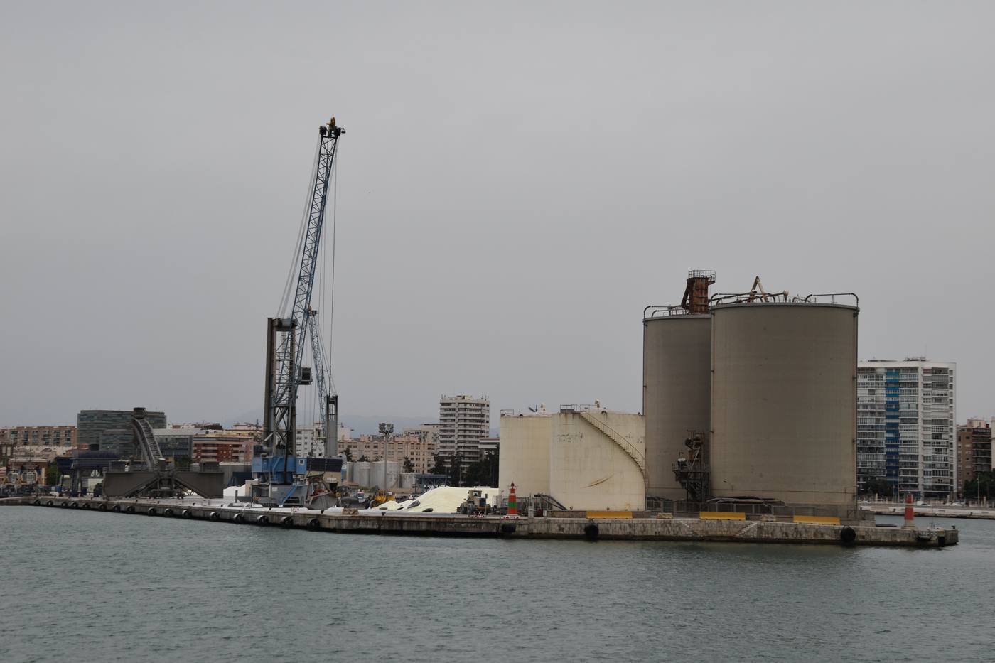 The Goliat cement factory at the Port of Malaga