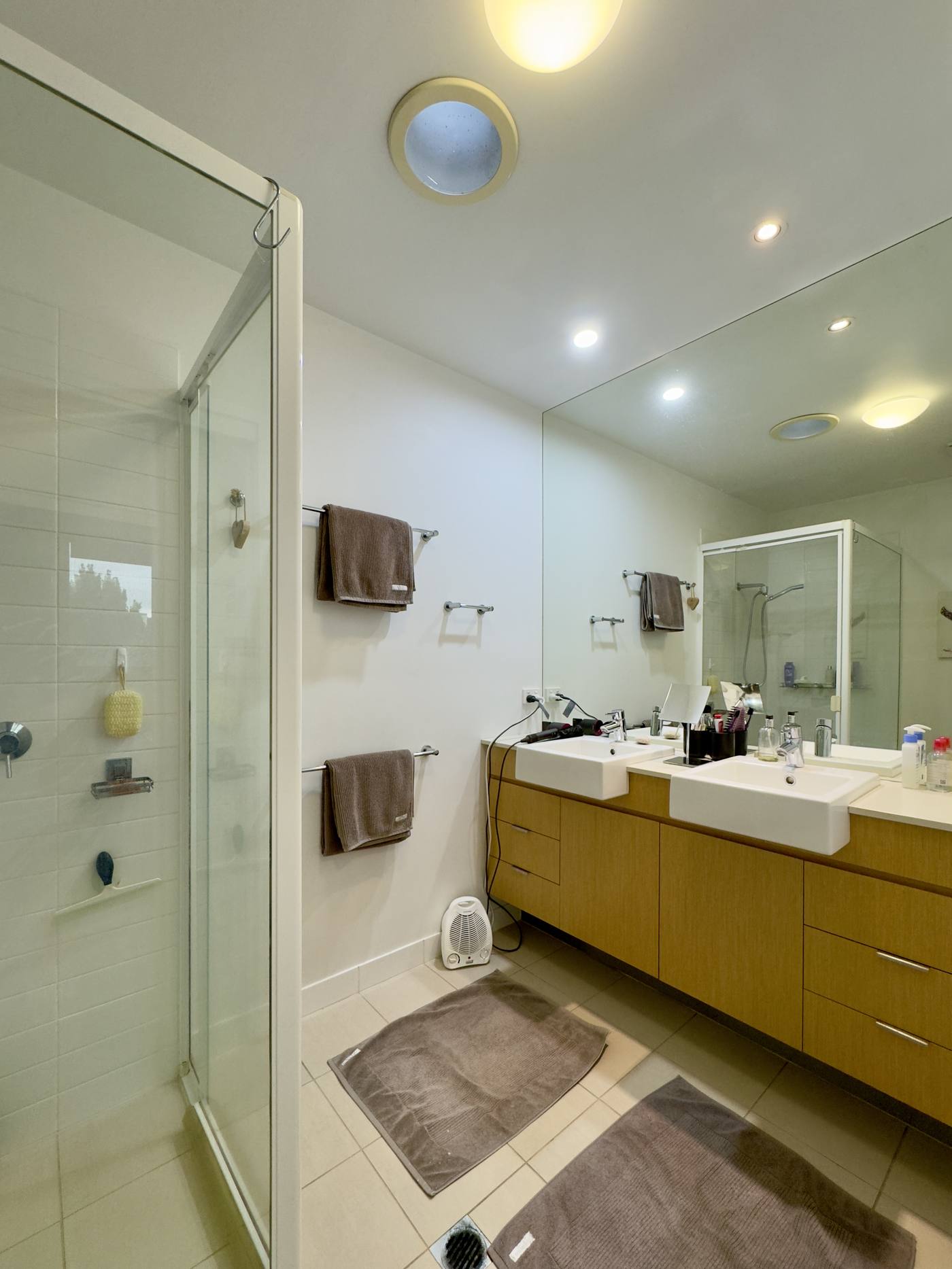 A bathroom — the room where extraction discipline matters most