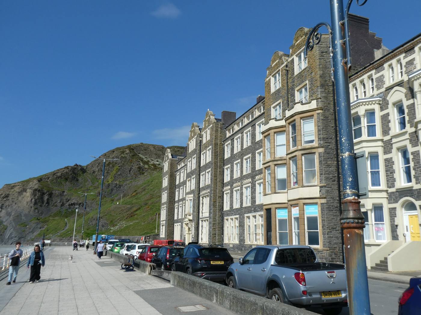 A terrace of houses at Victoria Terrace and Constitution Hill, Aberystwyth