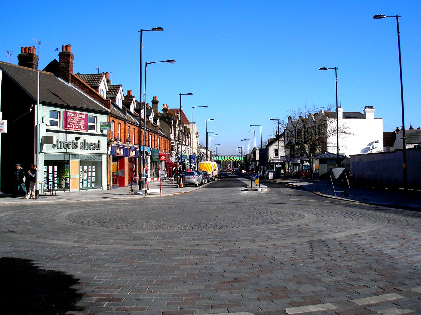 Brighton Road in Coulsdon town centre, looking north