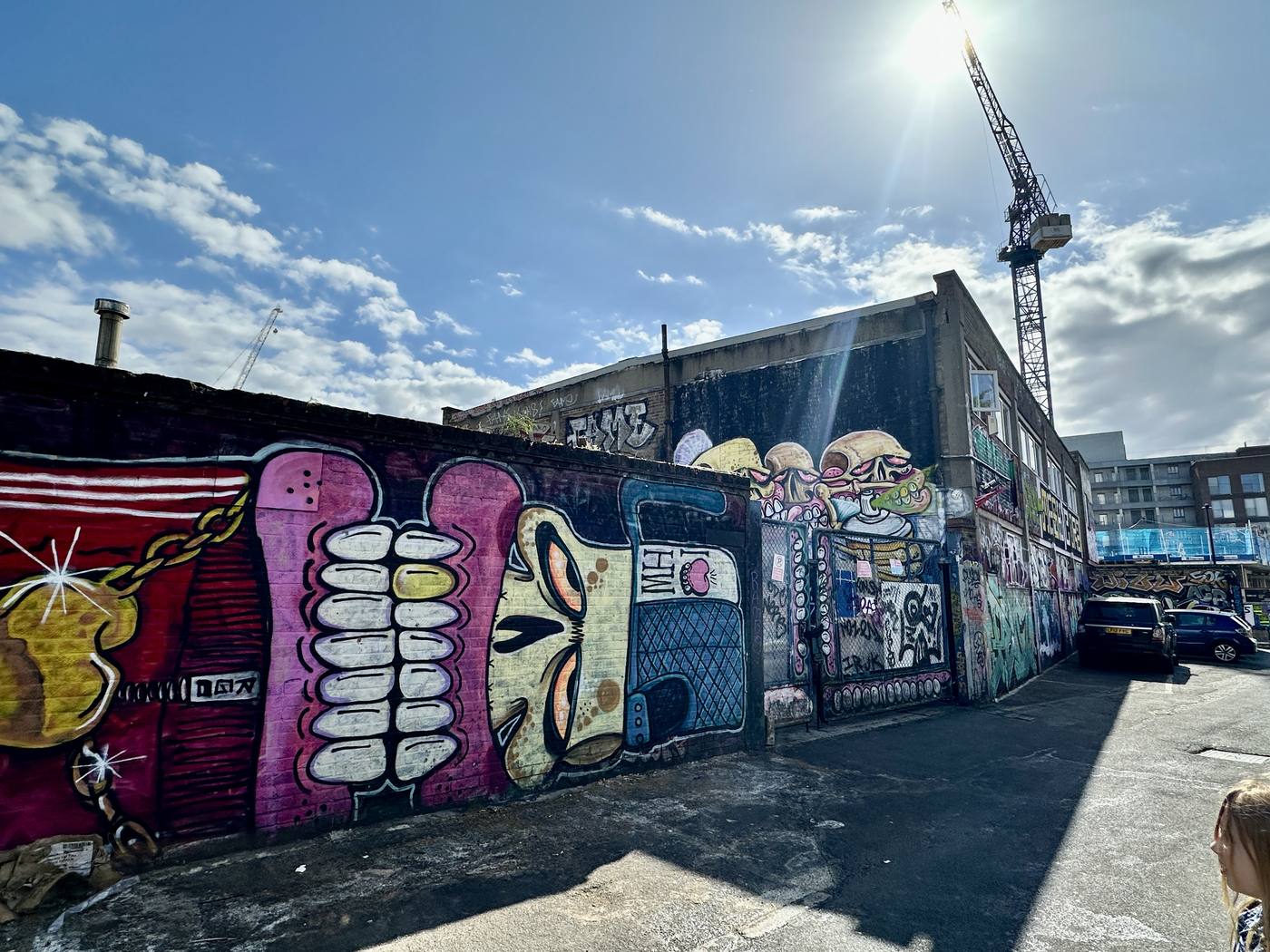 Queen’s Yard in Hackney Wick, London — the former industrial quarter home to the Yard Theatre