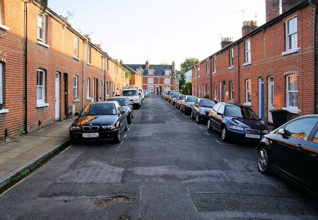 Victorian terraces on Hyde Abbey Road, Winchester