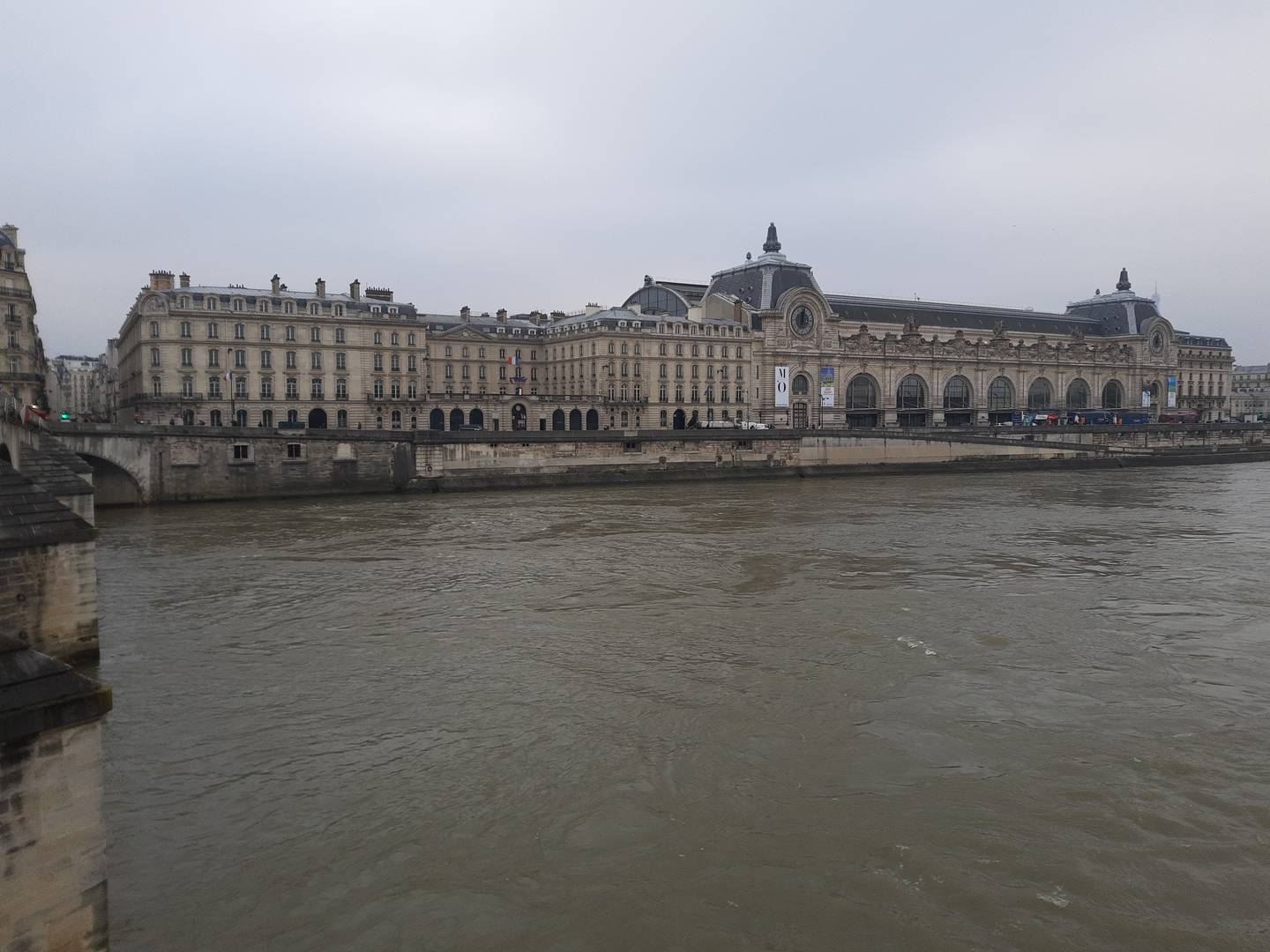 The Musée d’Orsay in Paris seen from the Pont Royal across the Seine