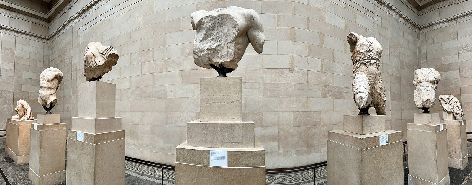 Sculptures of the west pediment of the Parthenon in the British Museum
