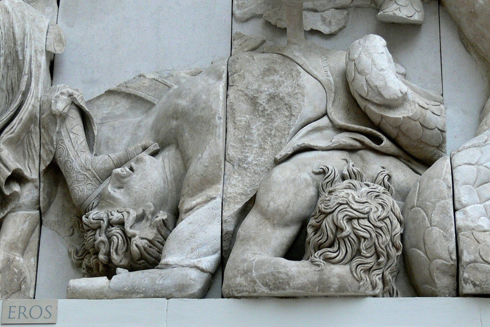 The Great Frieze of the Pergamon Altar: gods and giants locked in combat