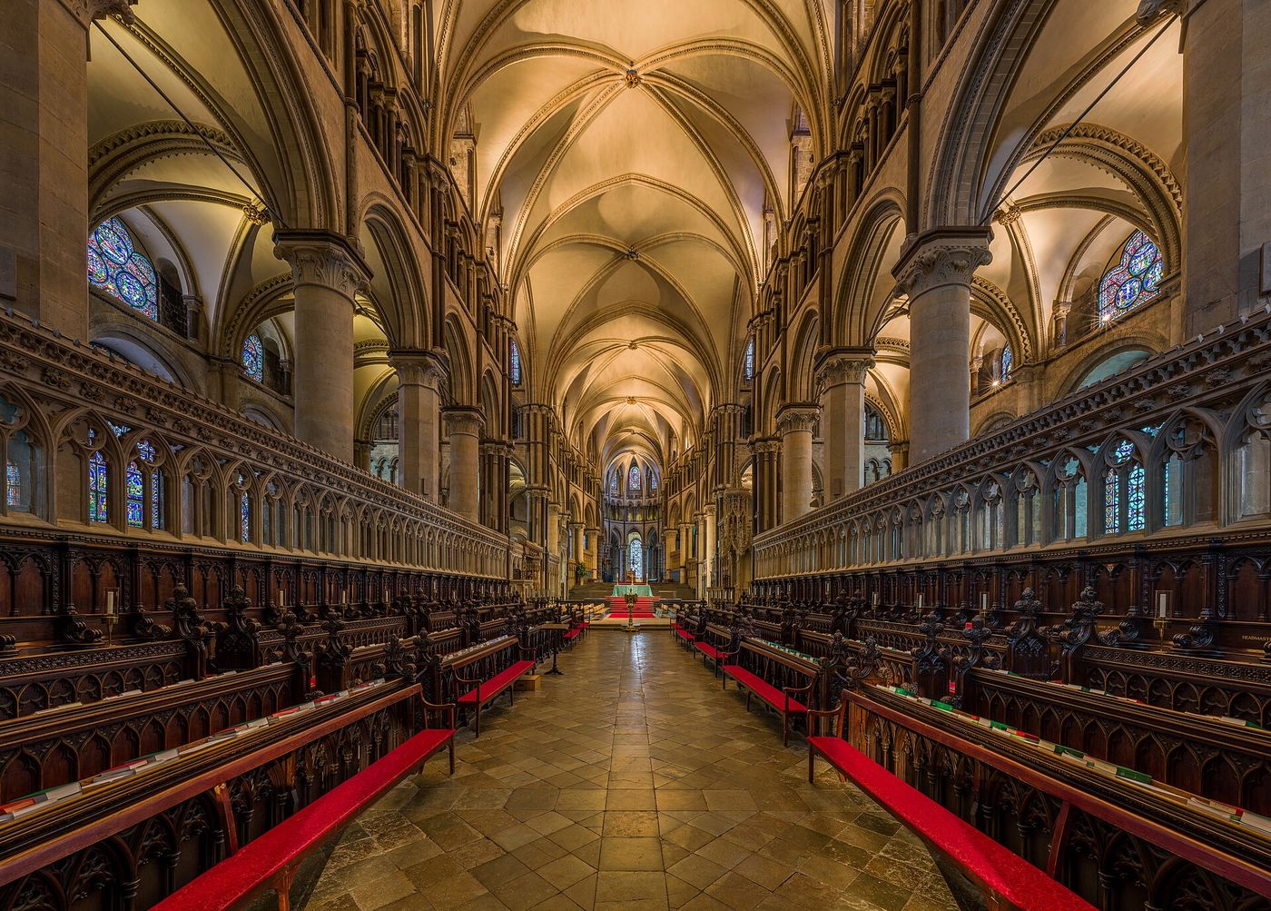 The choir of Canterbury Cathedral, rebuilt by William of Sens after 1174