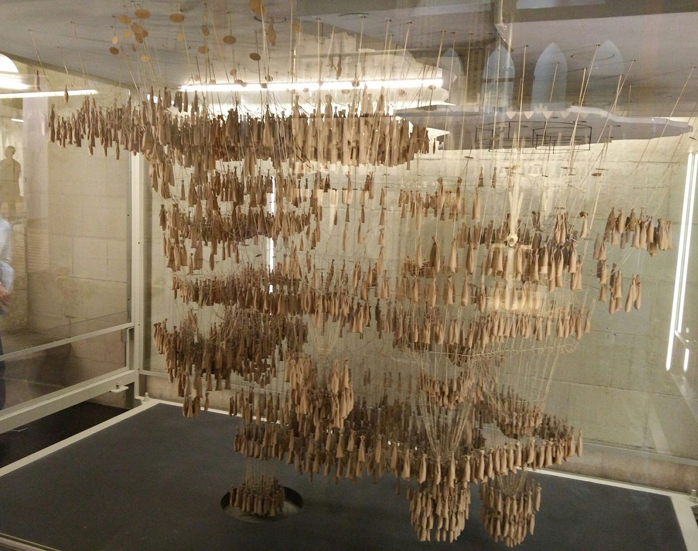 Gaudí's hanging-chain funicular model for the Colònia Güell church