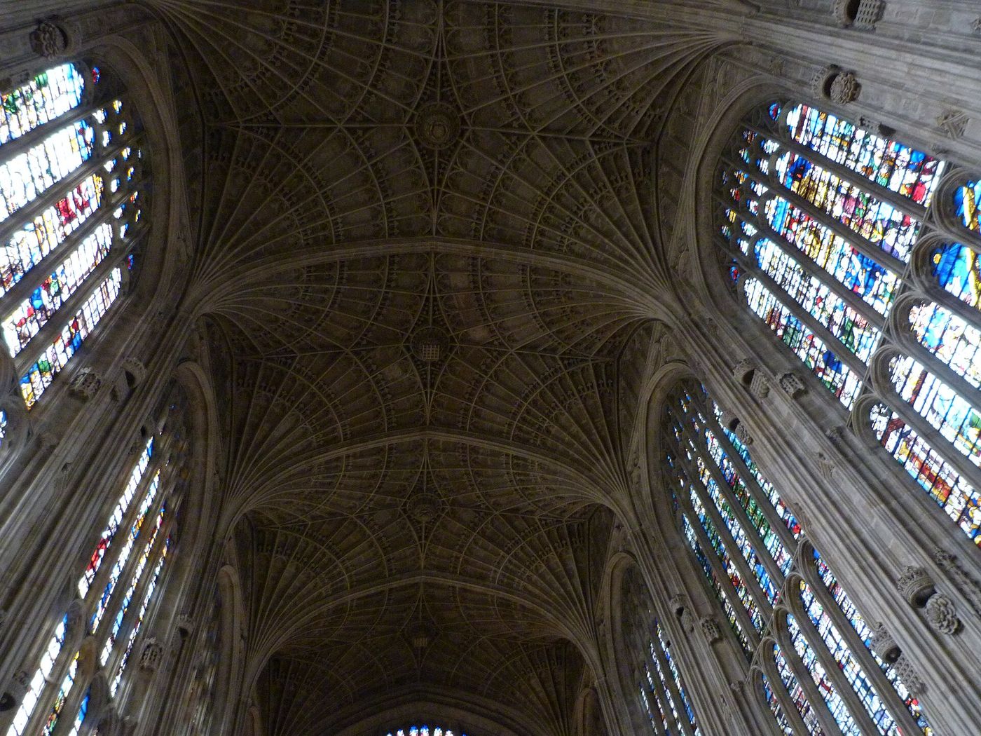 The fan vault of King's College Chapel, Cambridge, the largest in the world