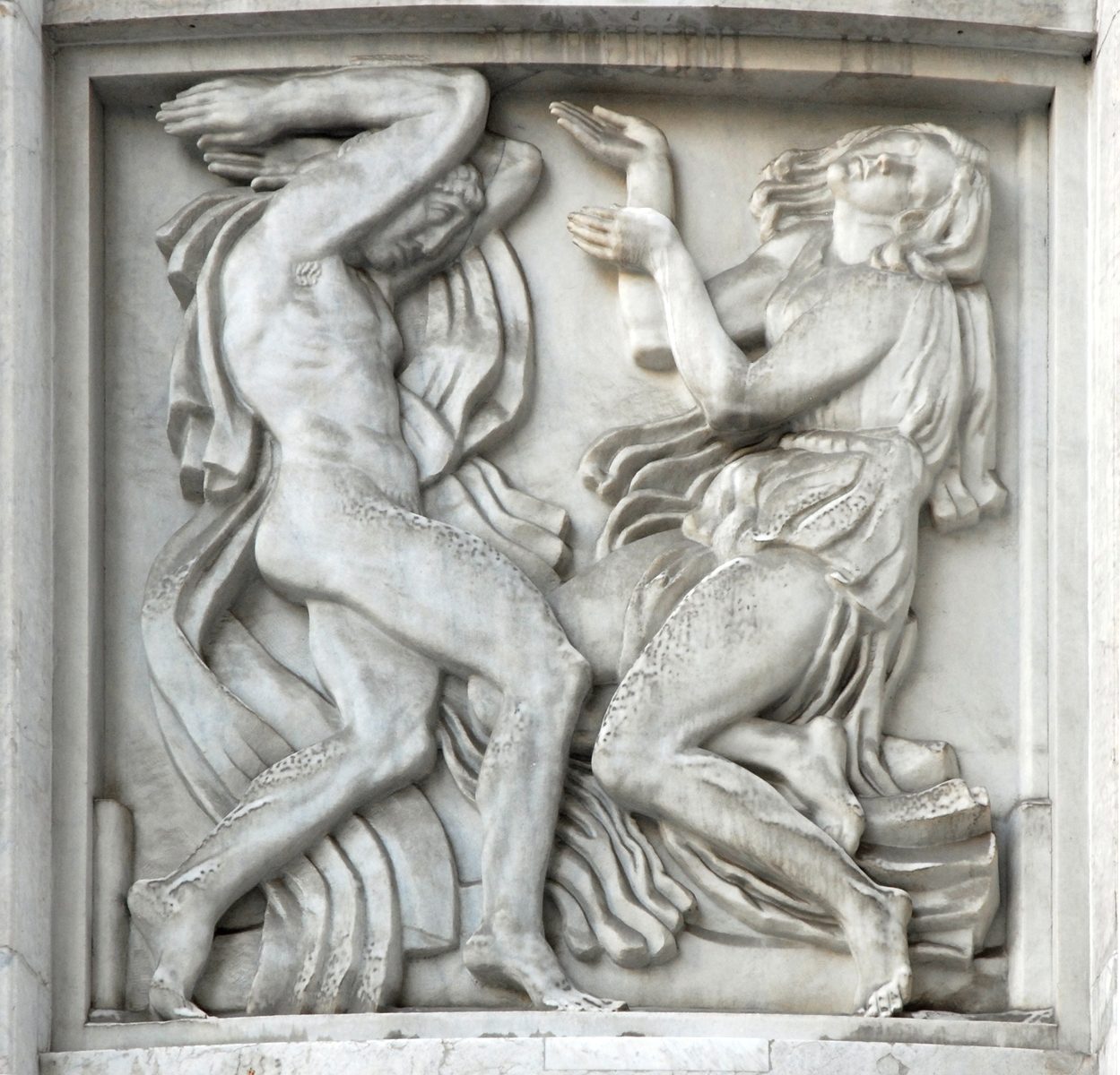 Antoine Bourdelle's marble bas-relief La Danse on the Théâtre des Champs-Élysées, Paris
