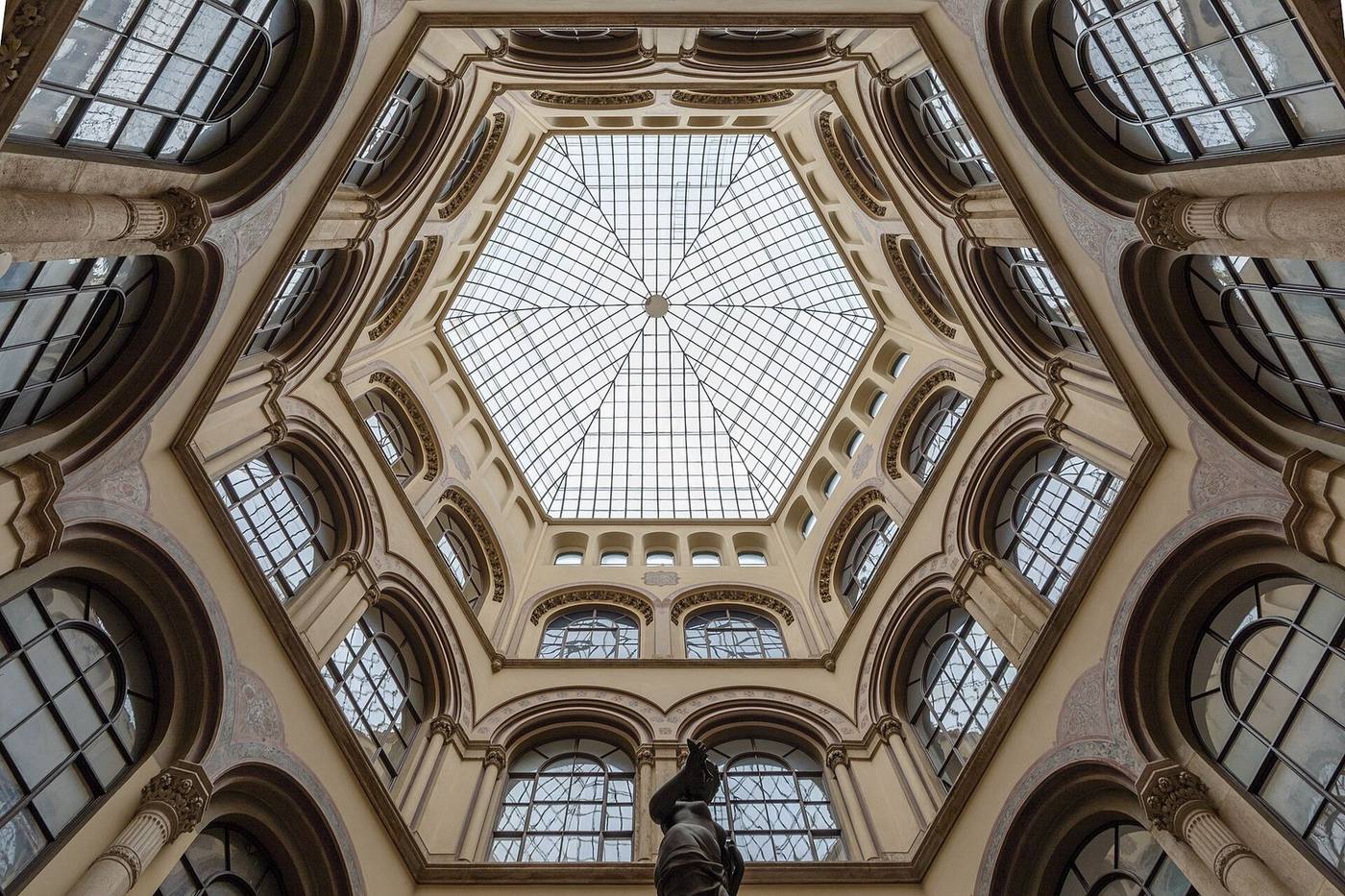 A historicist nineteenth-century palace interior in Vienna