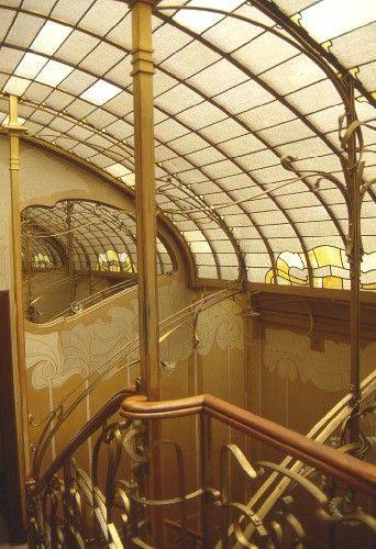 Interior of the Horta Museum in Brussels