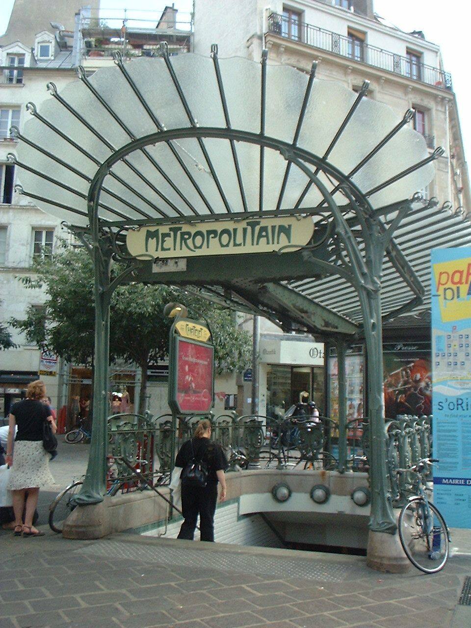 A Guimard Metro entrance in Paris