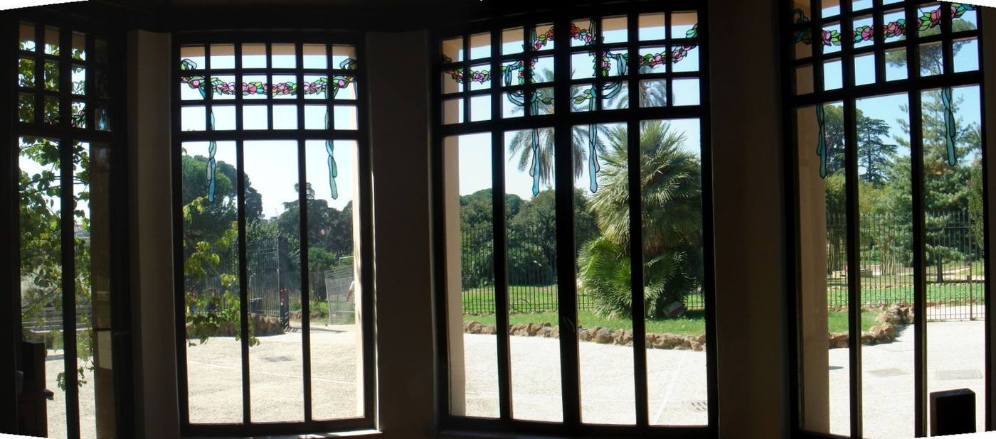 The Casina delle Civette, an Art Nouveau villa in the gardens of Villa Torlonia, Rome