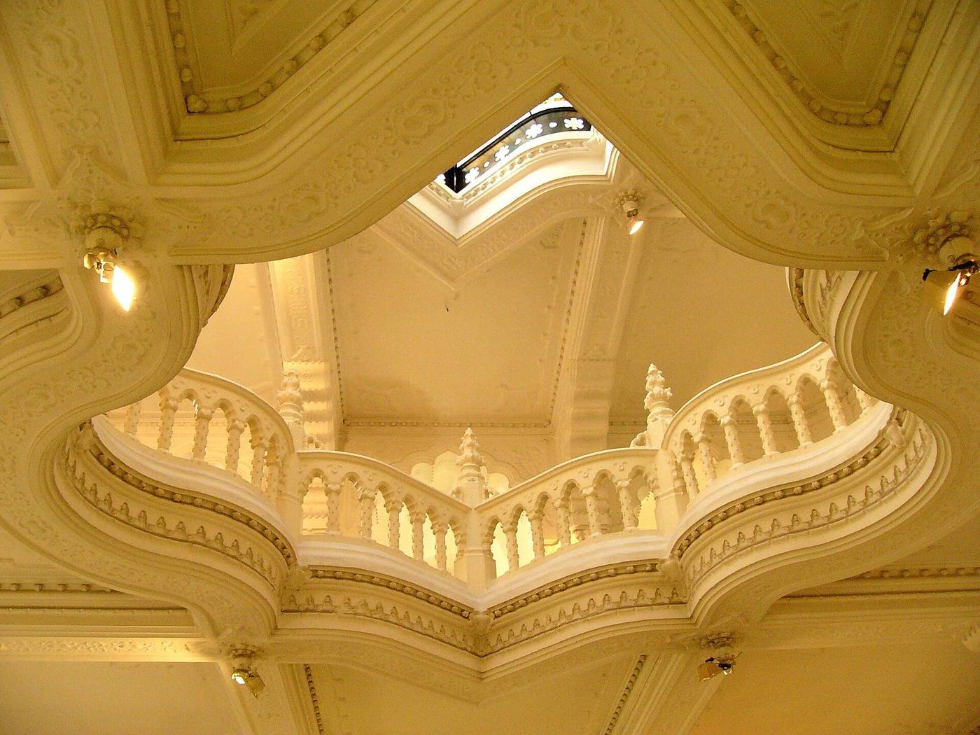 Interior of the Museum of Applied Arts in Budapest, a showcase of Zsolnay ceramics