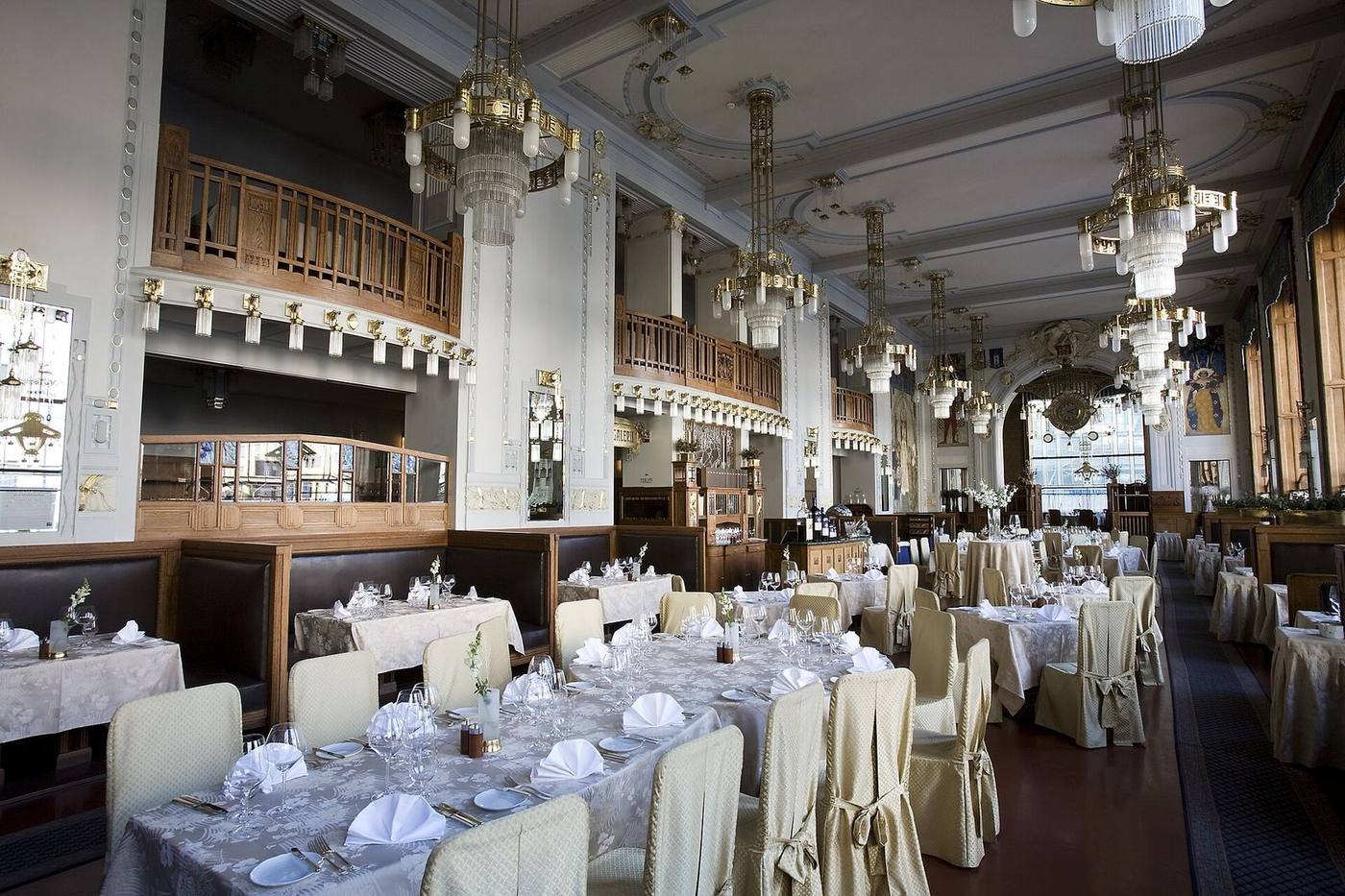 Interior of the Municipal House in Prague