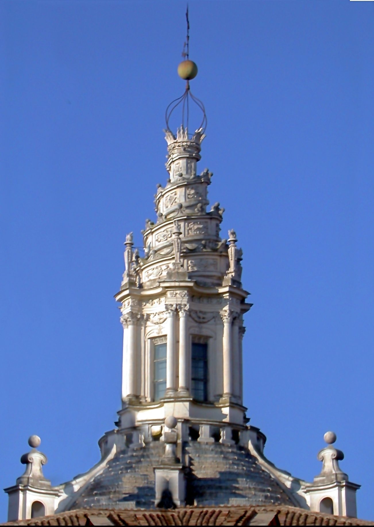 The spiral lantern of Sant'Ivo alla Sapienza, Rome — Borromini's corkscrew crown