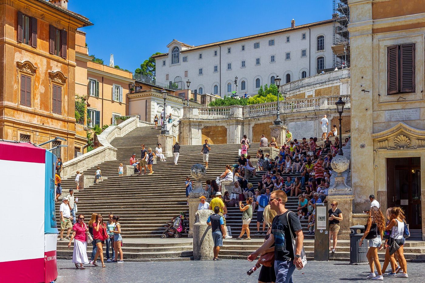 The Spanish Steps, Rome — a scenographic stair climbing to Trinità dei Monti