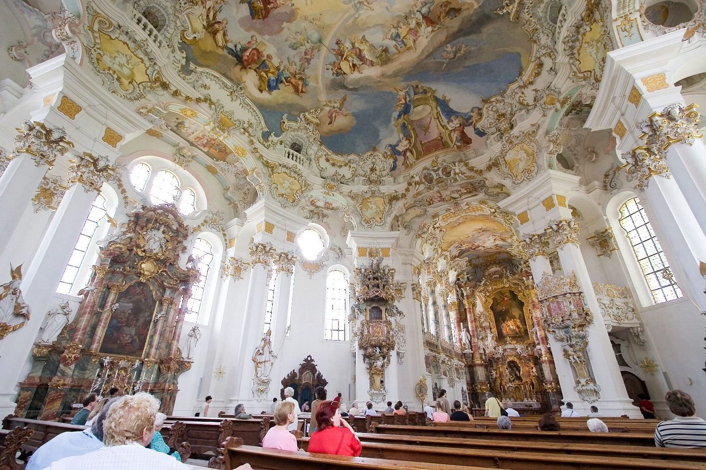 The Wieskirche at Steingaden — the Zimmermann brothers' pilgrimage church of light and white stucco