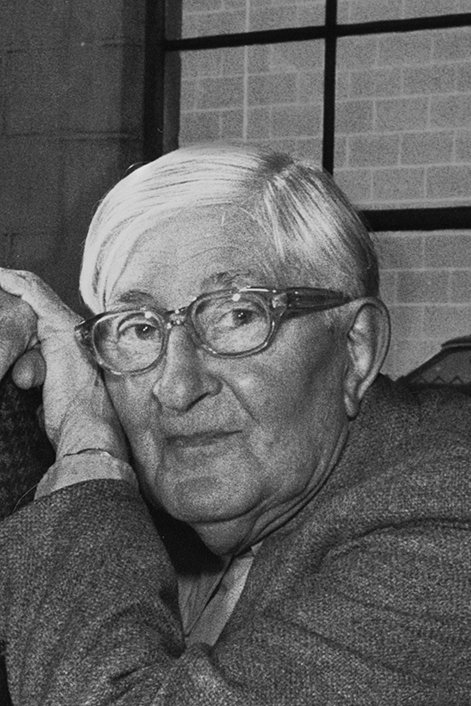 Portrait of Josef Albers, Bauhaus master of the preliminary course