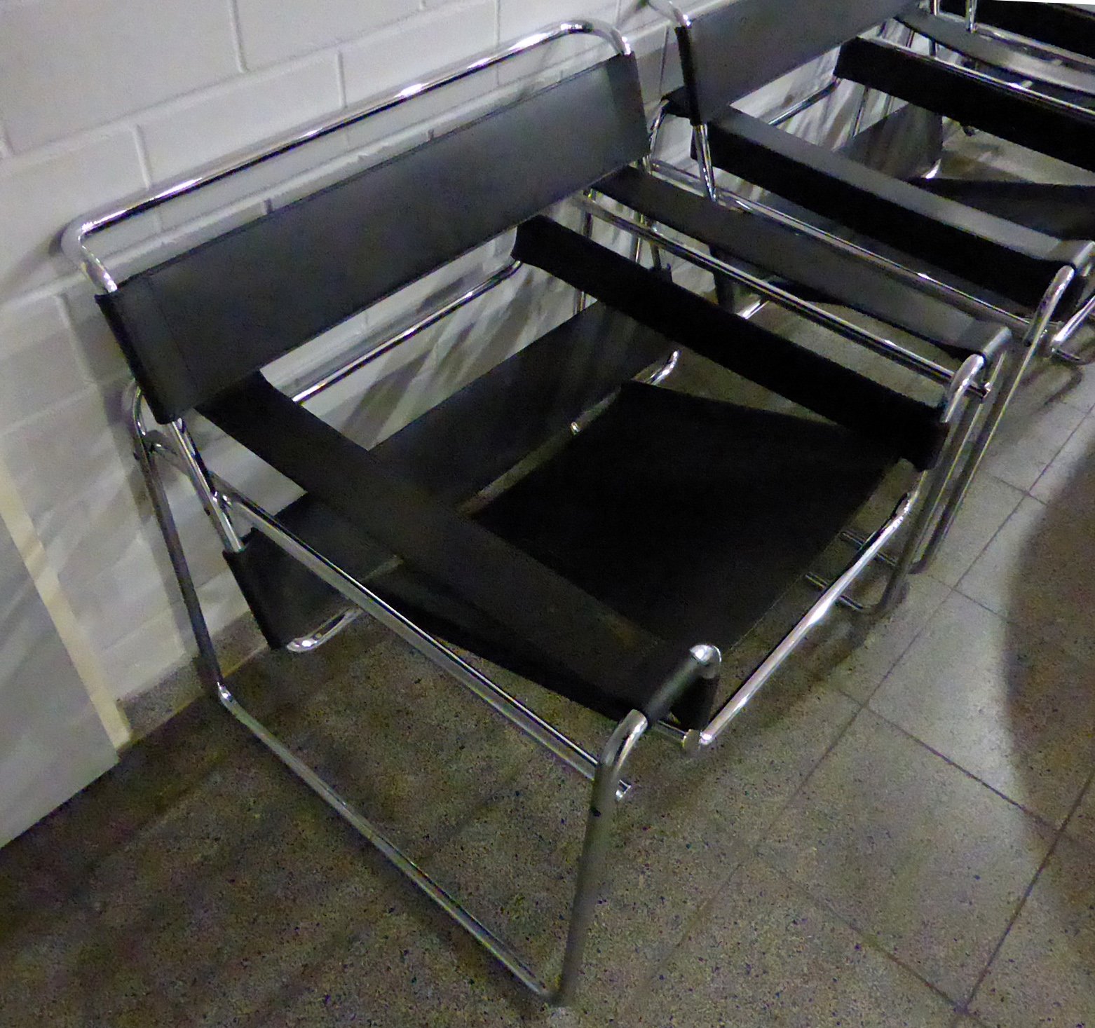 Marcel Breuer's tubular-steel club chair with canvas slings