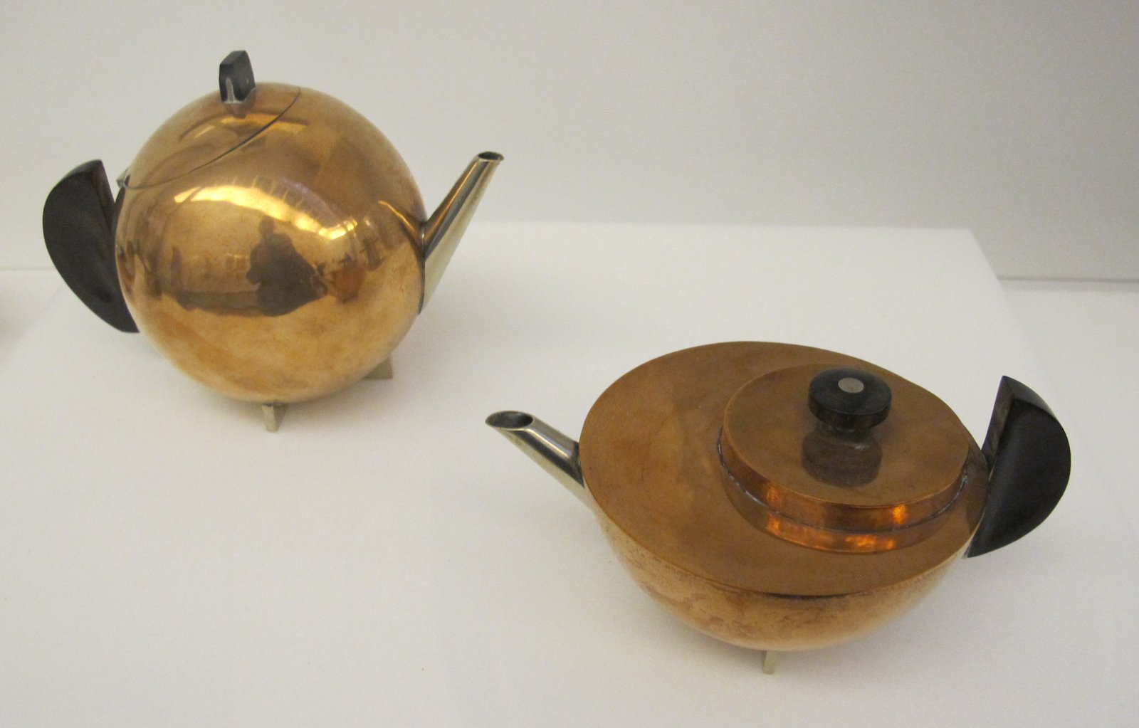 Marianne Brandt's teapot of 1924, a half-spherical metal teapot with an ebony handle
