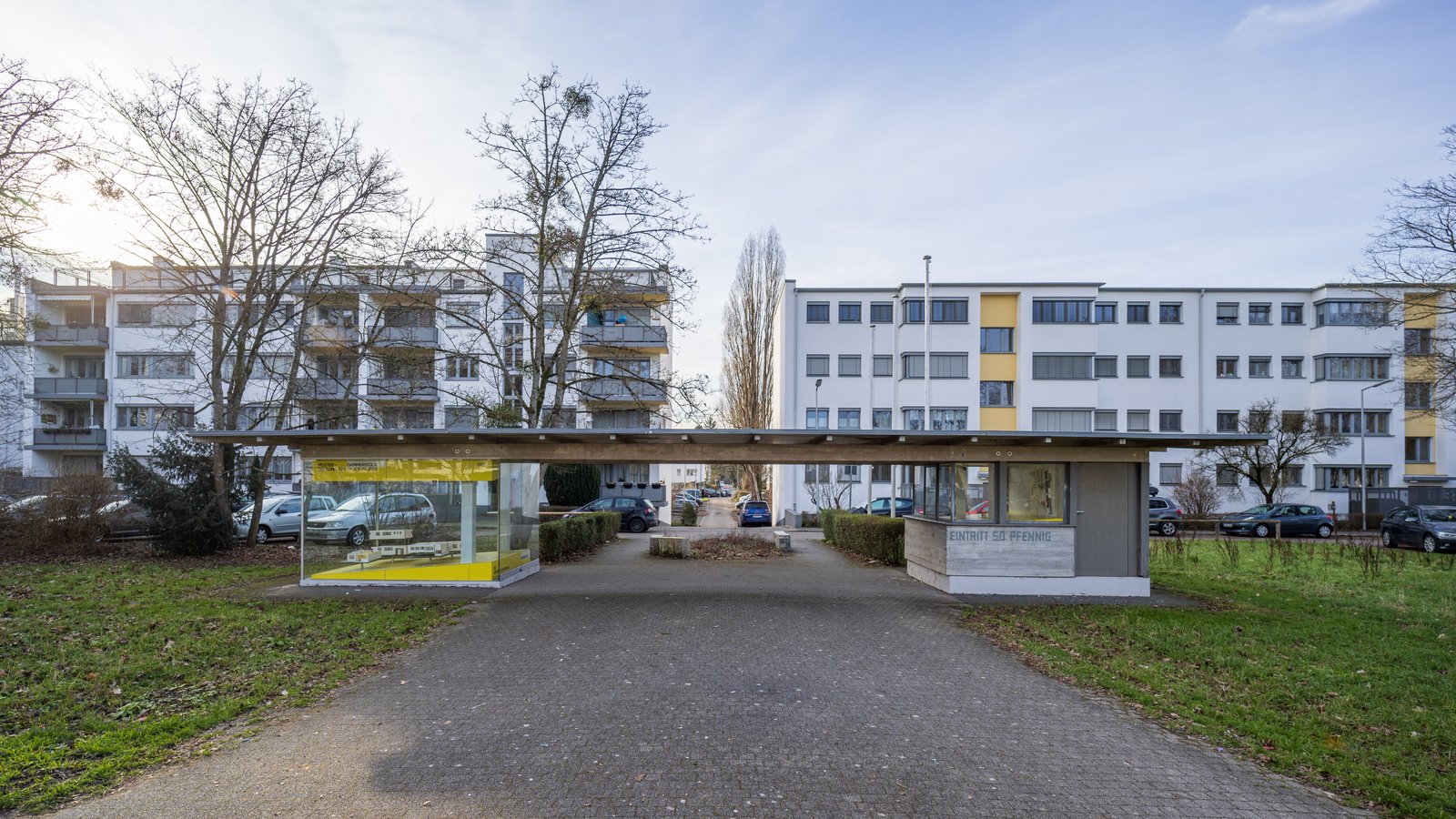 The Dammerstock estate near Karlsruhe, rows of modernist houses