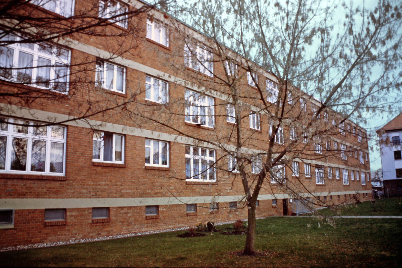 The Laubengang houses in Dessau, balcony-access apartment blocks