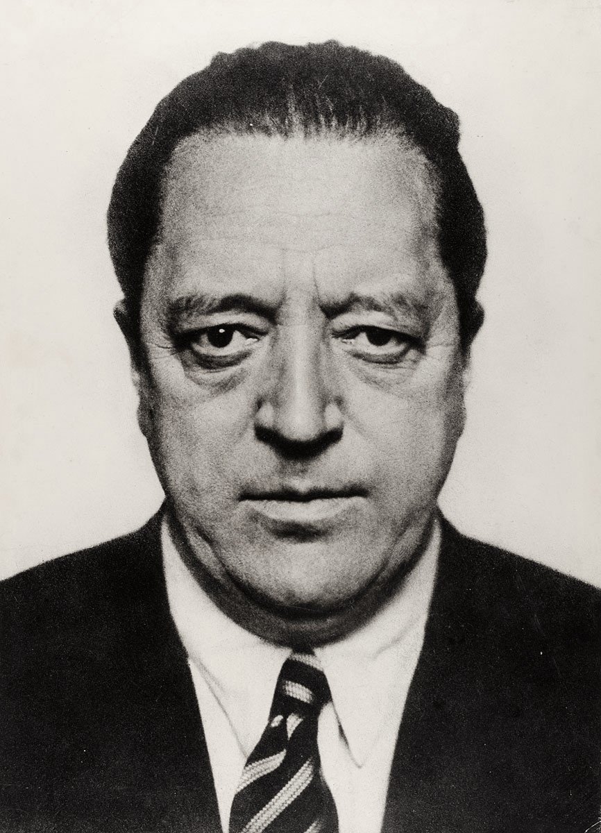 Portrait of Ludwig Mies van der Rohe, third director of the Bauhaus