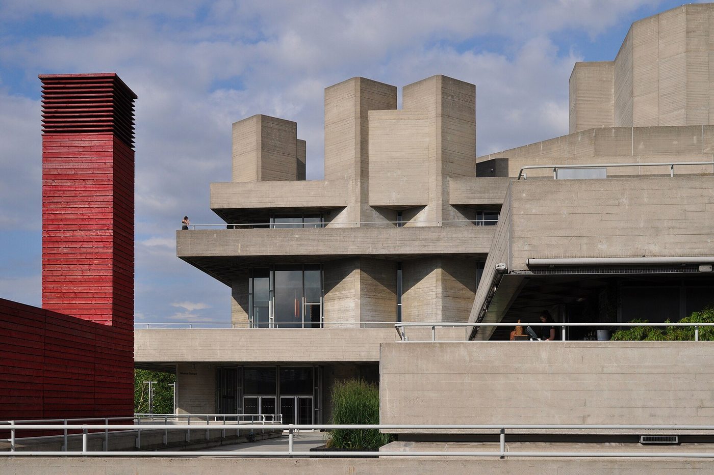 The National Theatre, London — Lasdun's layered concrete terraces and fly-tower