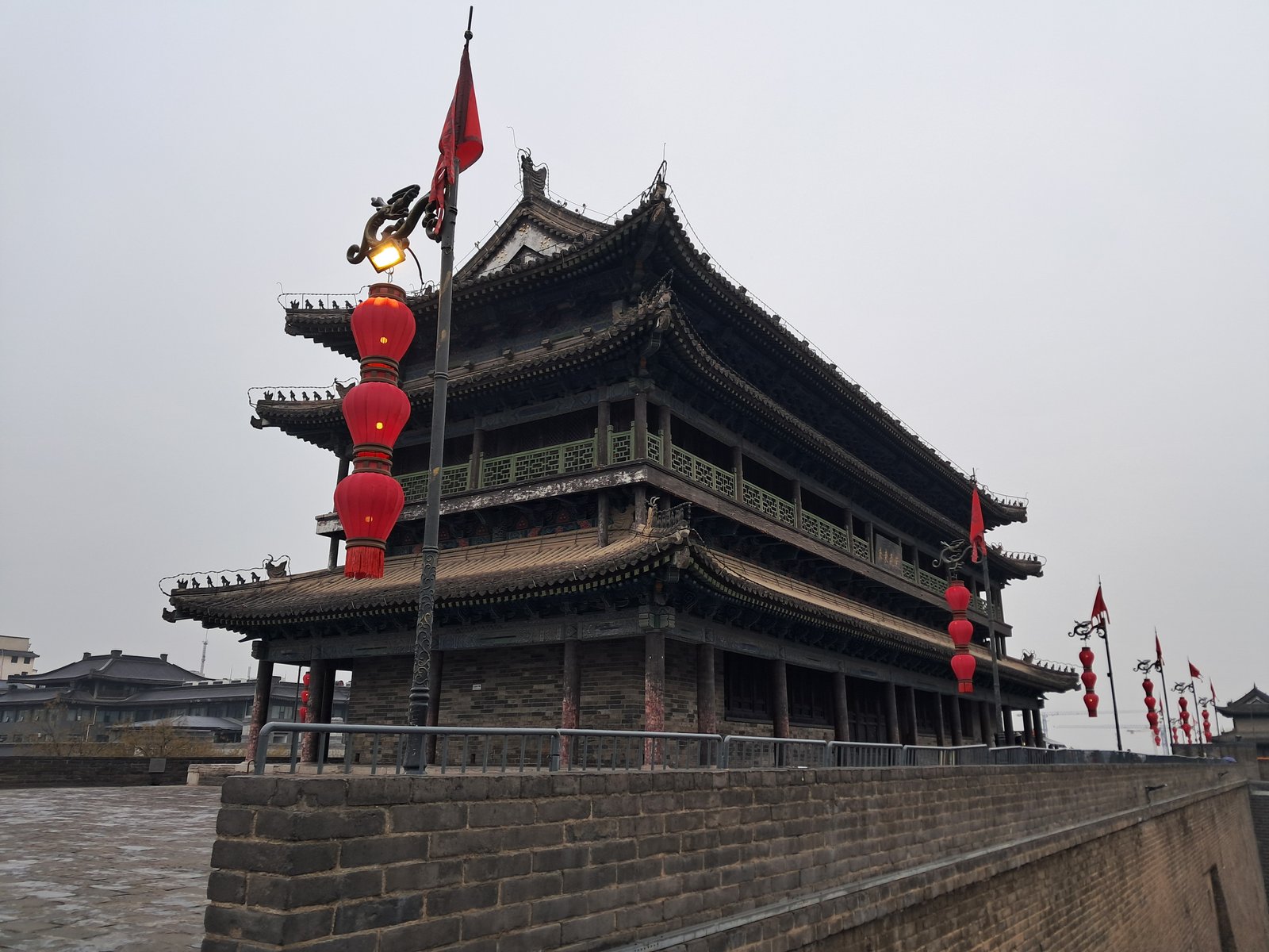 The Xi'an city wall and its gate tower