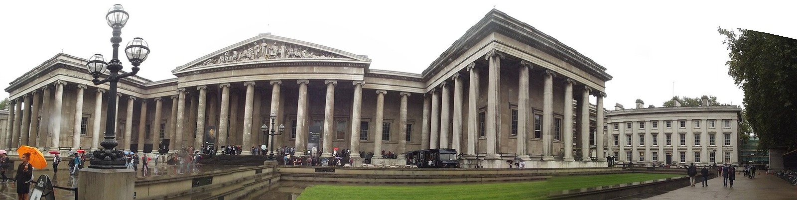The Ionic portico of the British Museum in London