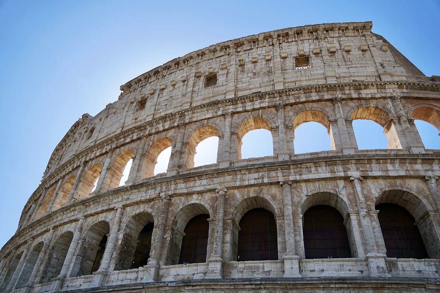 The Colosseum in Rome, its facade a stacked system of orders over arches