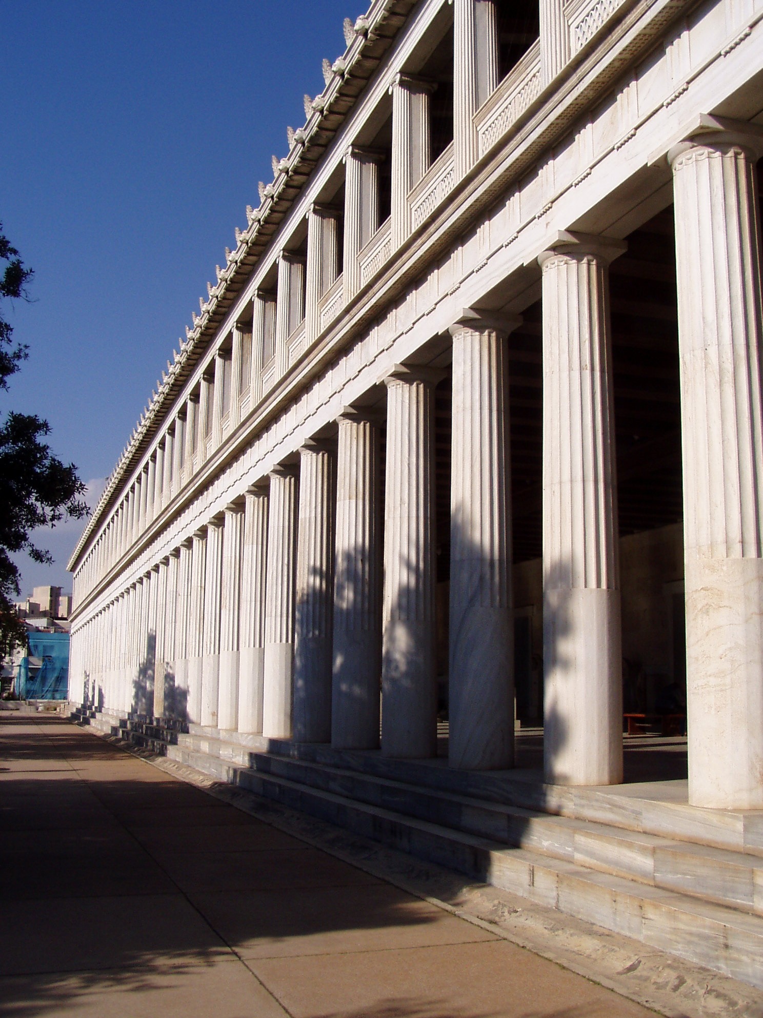 The Stoa of Attalos in the Athenian Agora, a two-storey colonnade