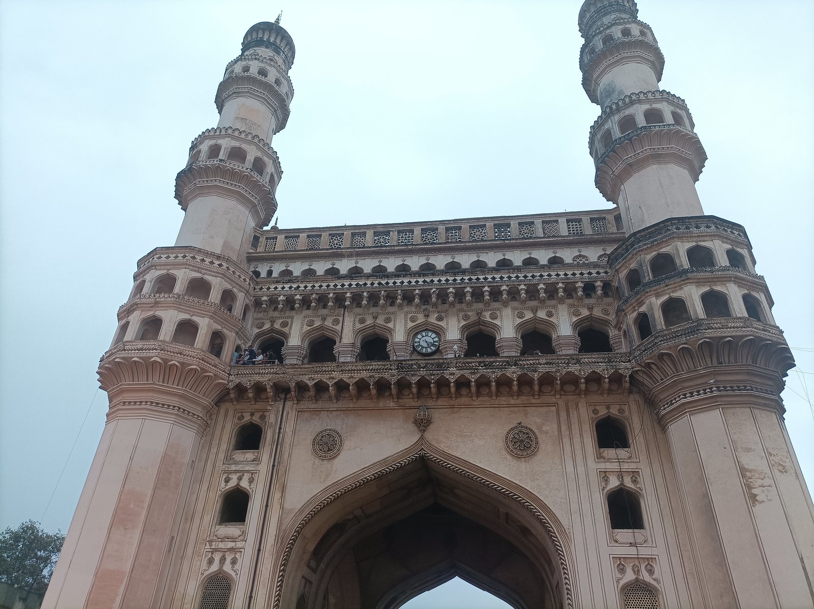 The Charminar in Hyderabad, its four minarets framing the arched gateway