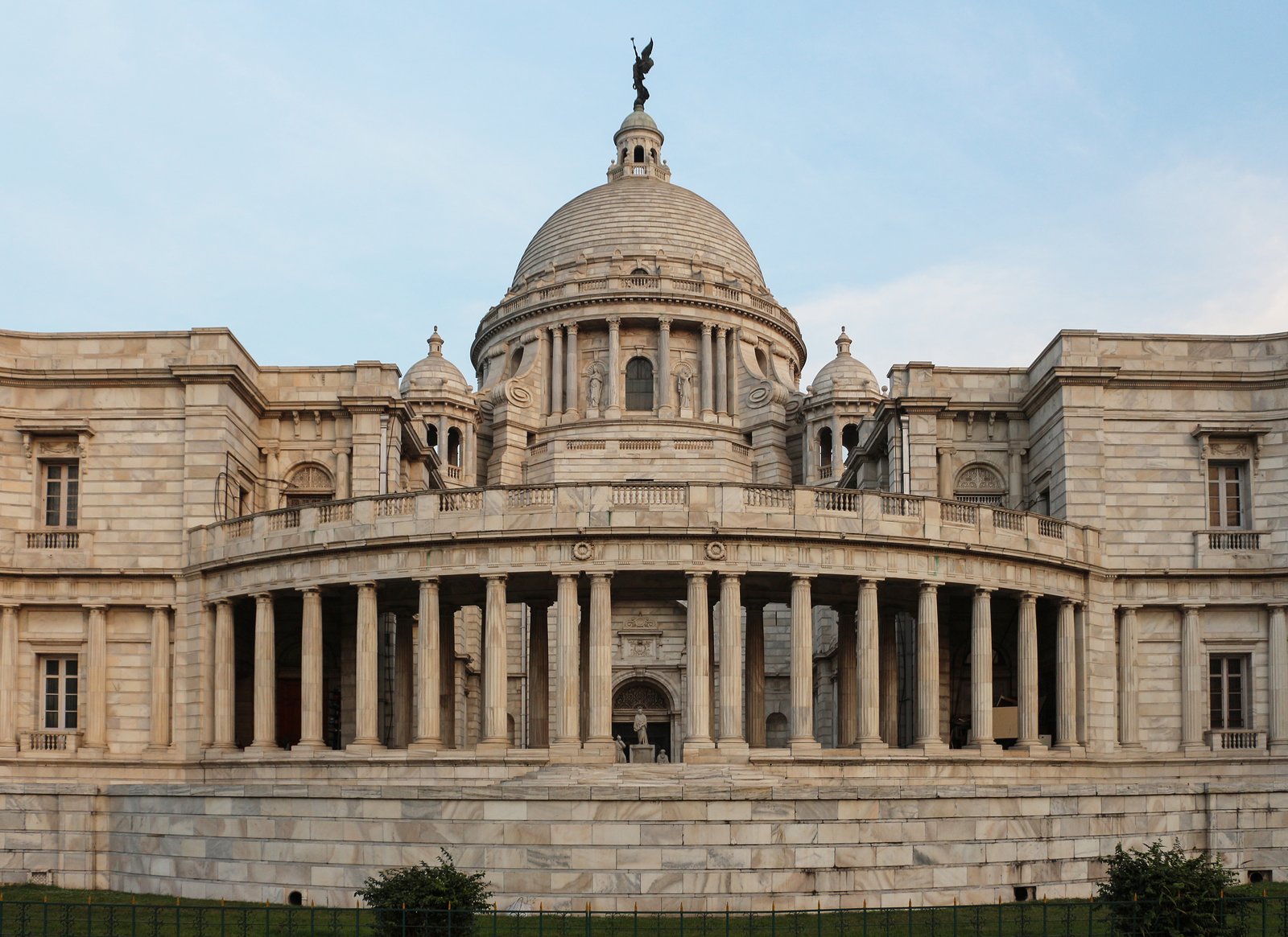 The Victoria Memorial in Kolkata, its white marble dome and colonnade