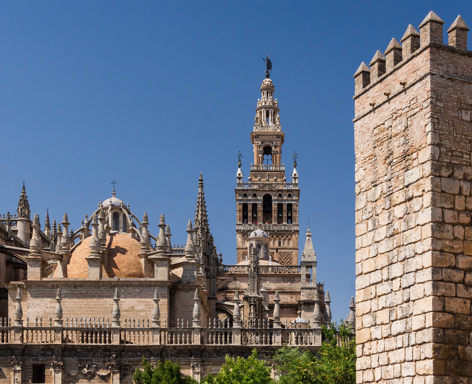 The Giralda in Seville, the Almohad minaret crowned by a Renaissance belfry