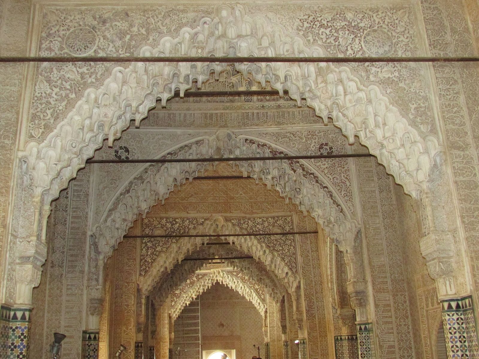 Muqarnas vaulting in the Hall of the Abencerrajes in the Alhambra, Granada