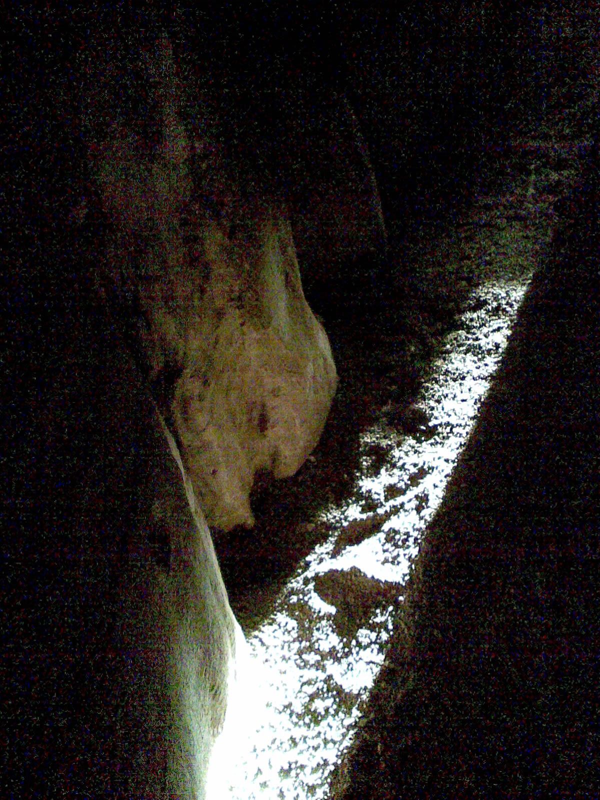 Winter solstice sunlight entering the passage of Newgrange