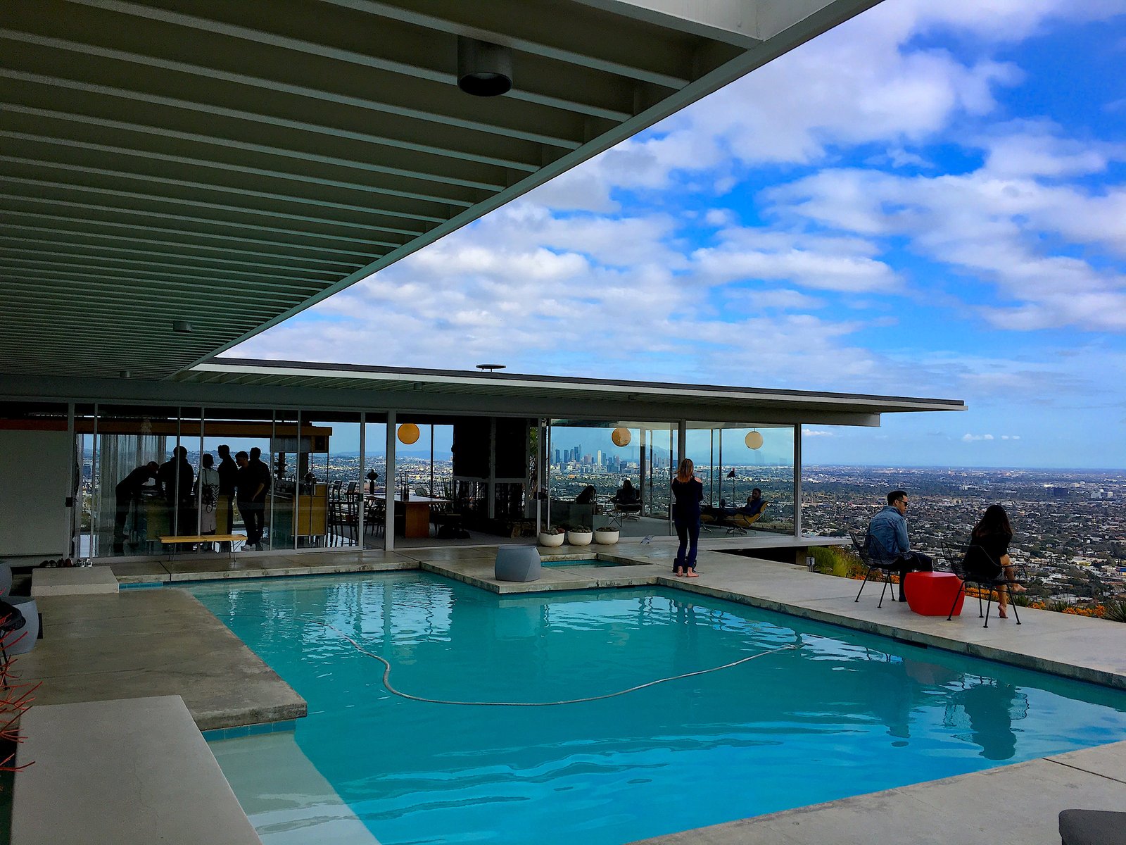 A pool and courtyard at the centre of outdoor living
