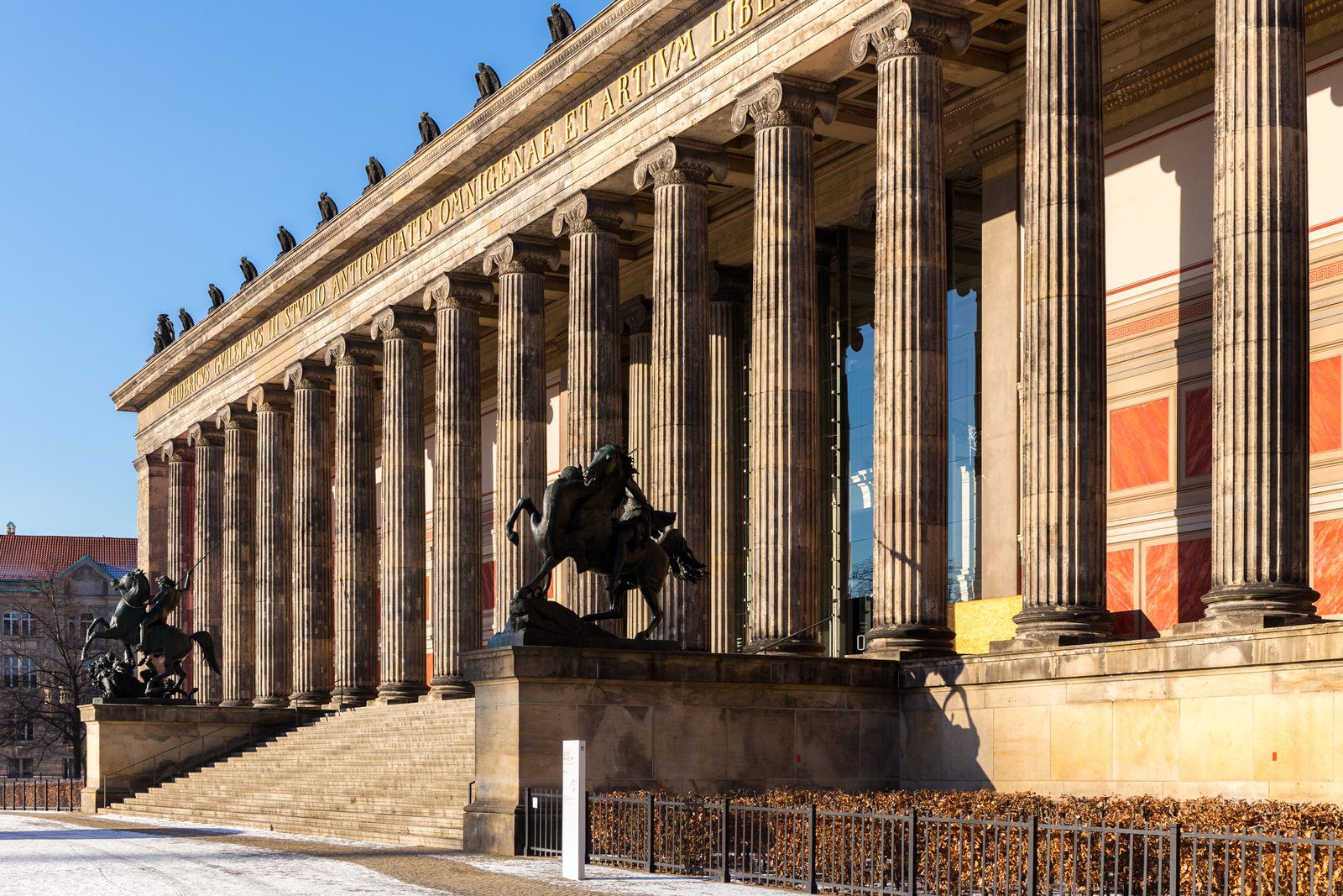 The Altes Museum in Berlin, its Ionic colonnade facing the Lustgarten