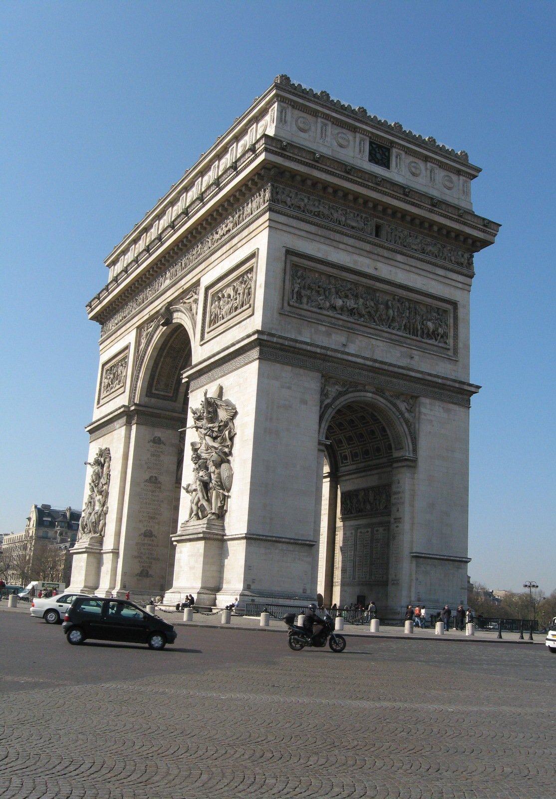 The Arc de Triomphe in Paris