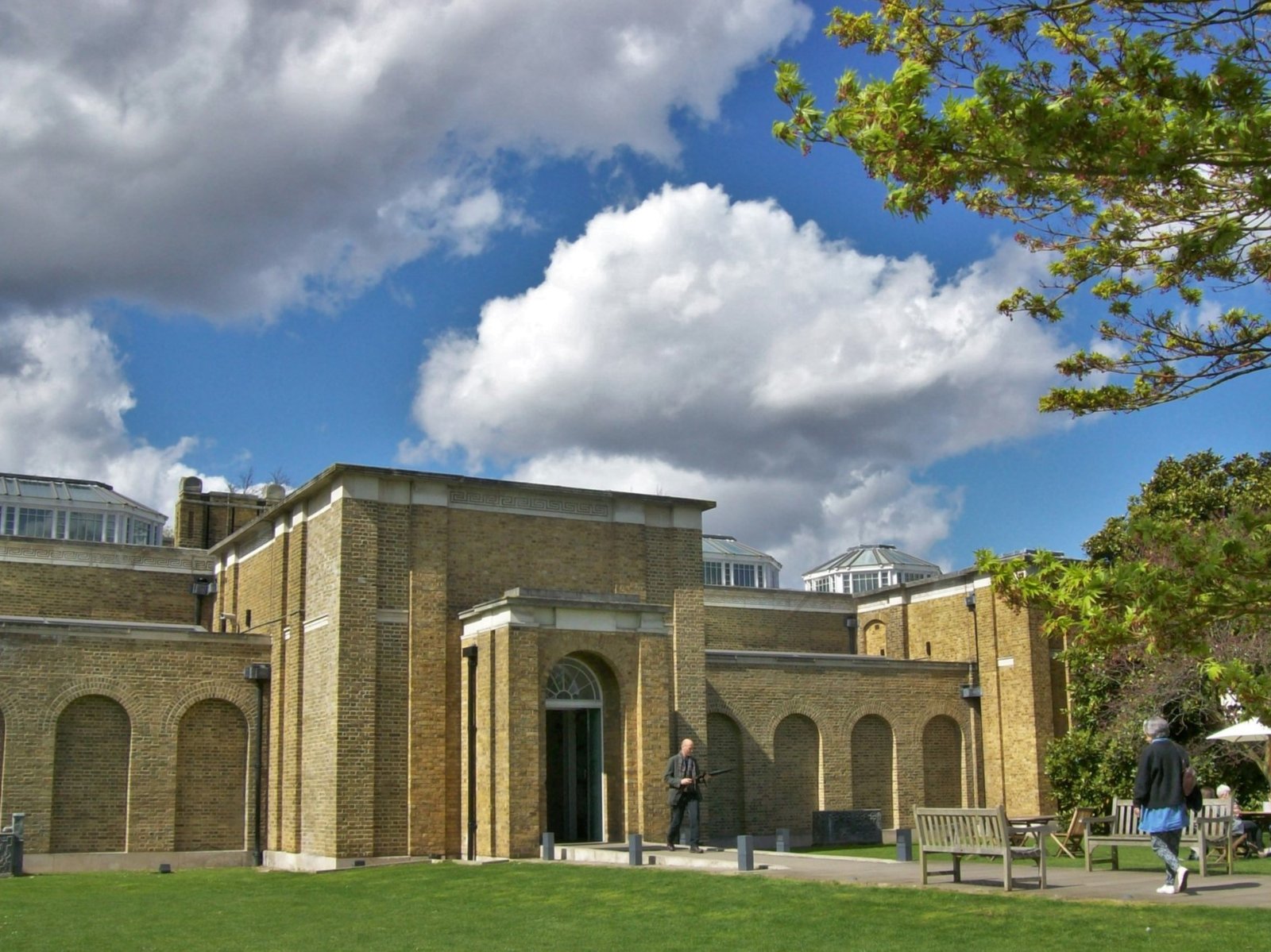 The main entrance of the Dulwich Picture Gallery in London