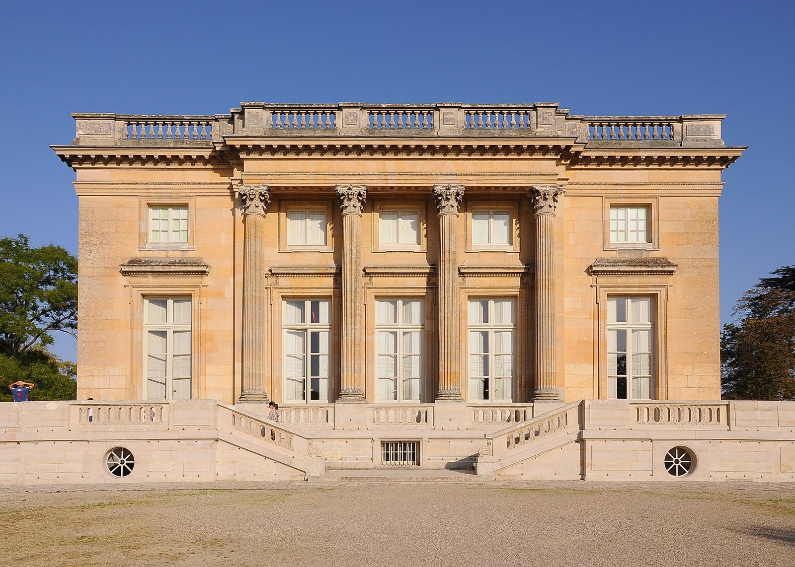 The west facade of the Petit Trianon at Versailles