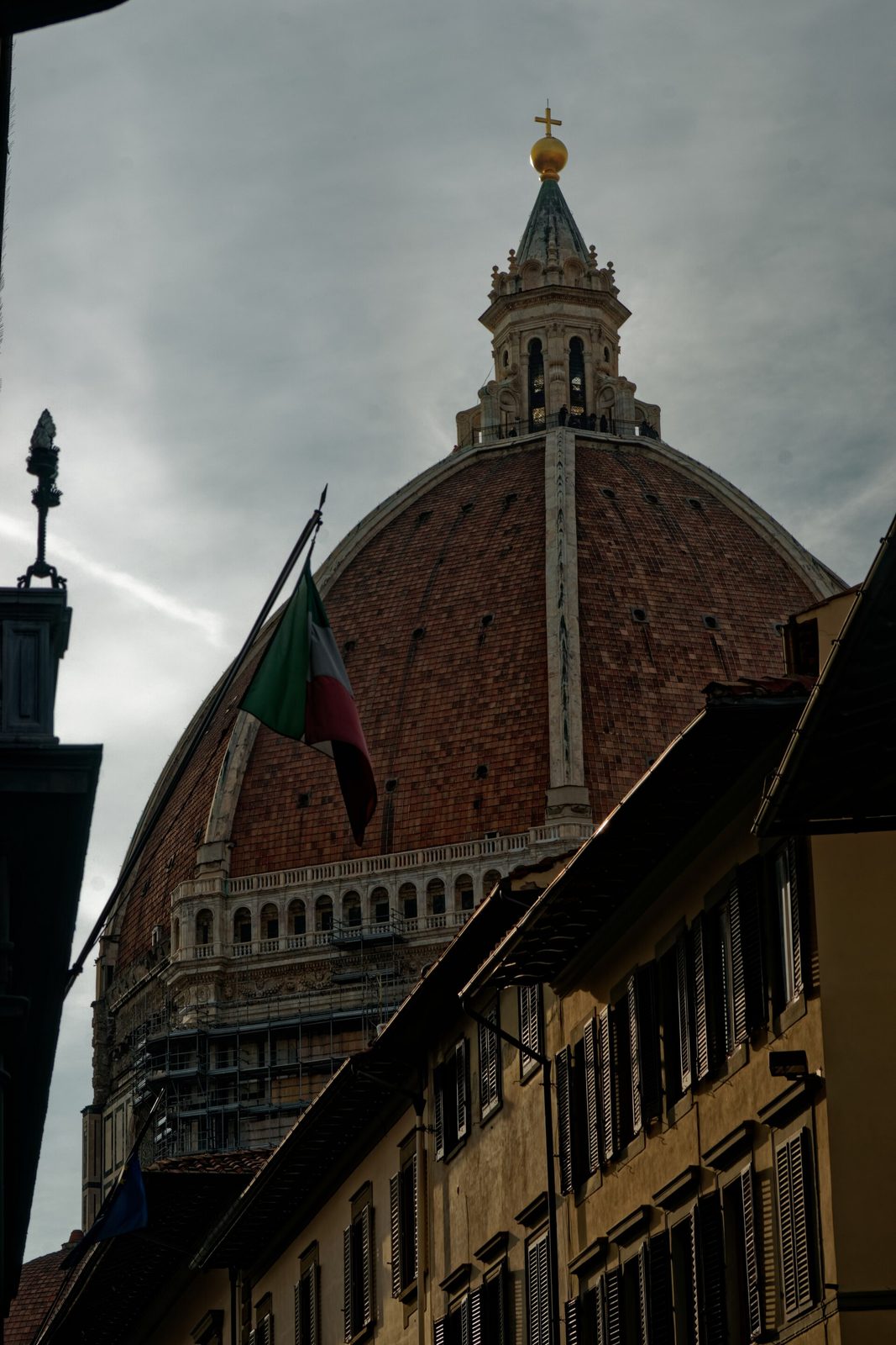 The marble lantern crowning Florence Cathedral's dome