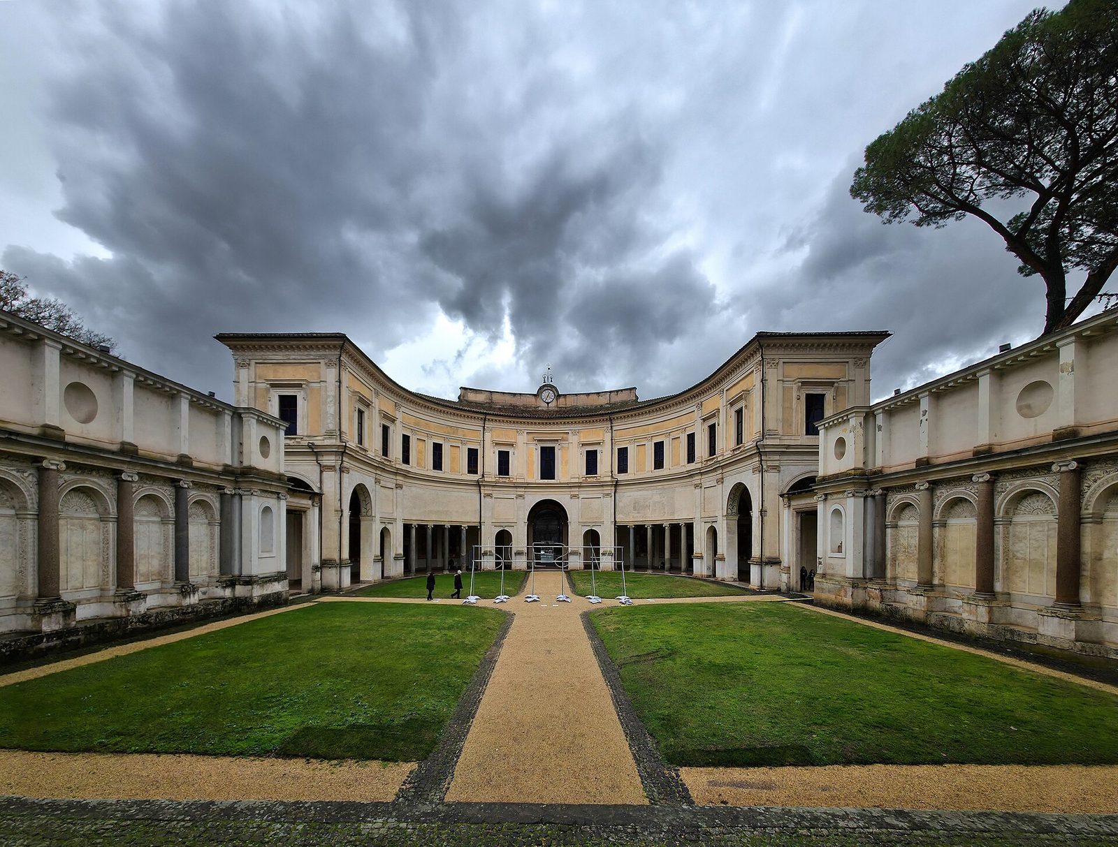 The courtyard and loggia of the Villa Giulia in Rome