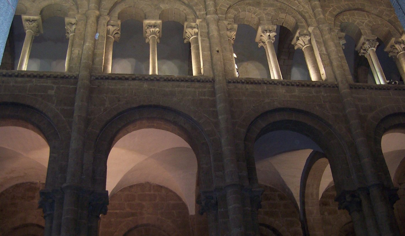 The tribune gallery of Santiago de Compostela Cathedral