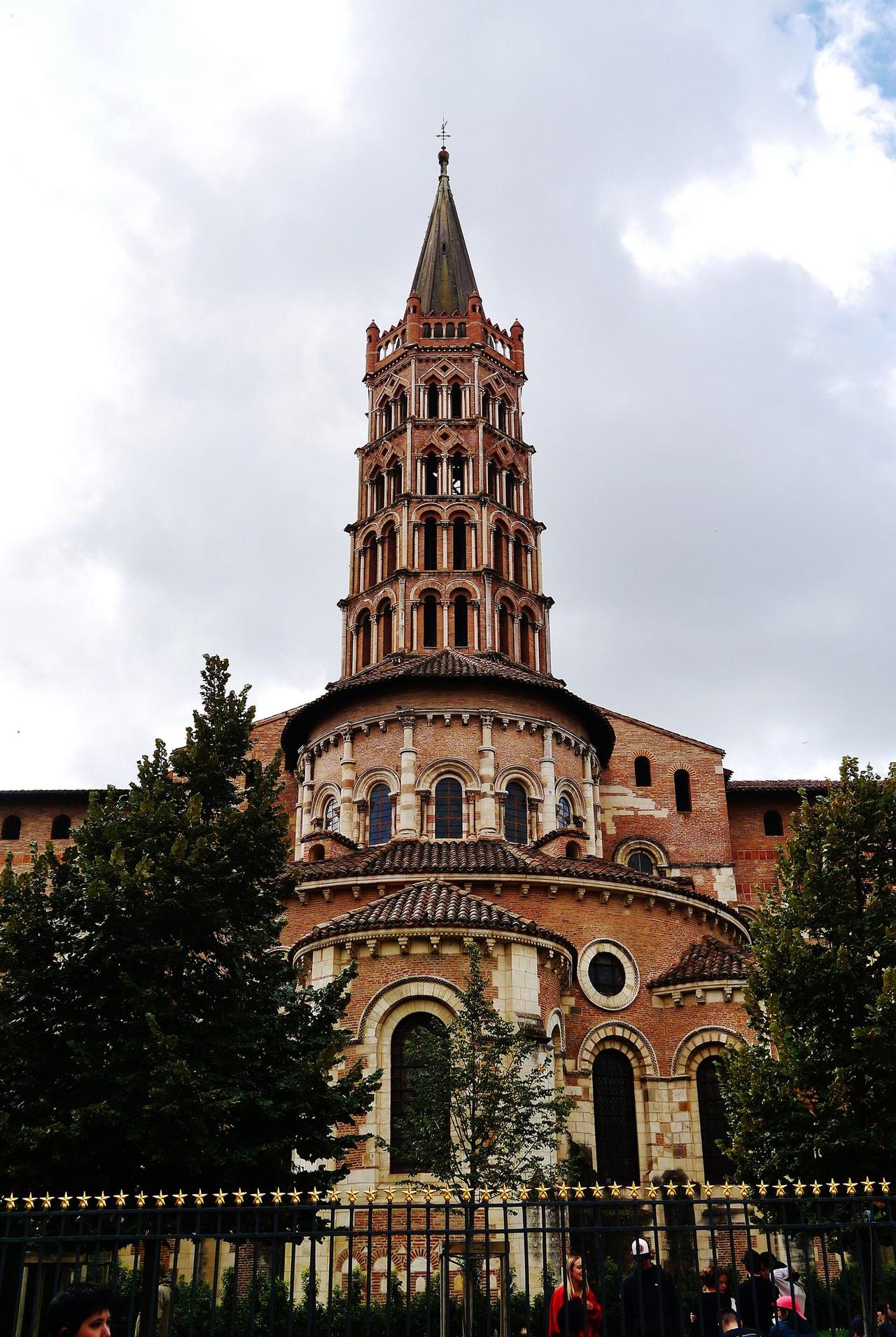 The chevet and octagonal crossing tower of Saint-Sernin, Toulouse
