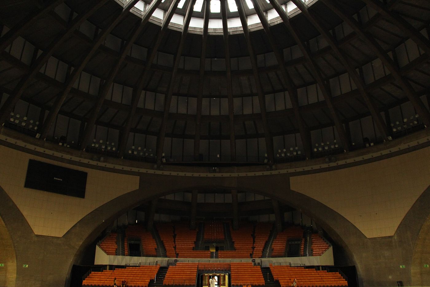 The Centennial Hall, or Jahrhunderthalle, in Wroclaw, a reinforced-concrete domed hall