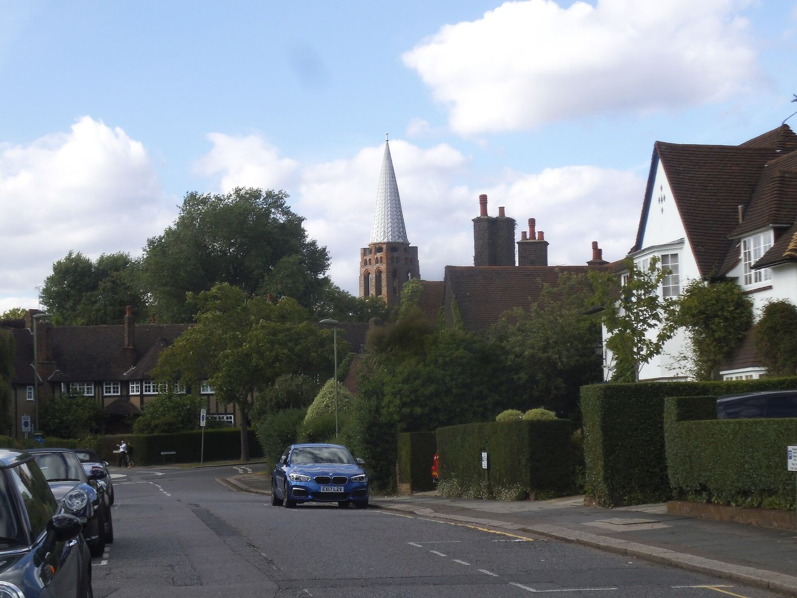 Houses along Hampstead Way in Hampstead Garden Suburb, London