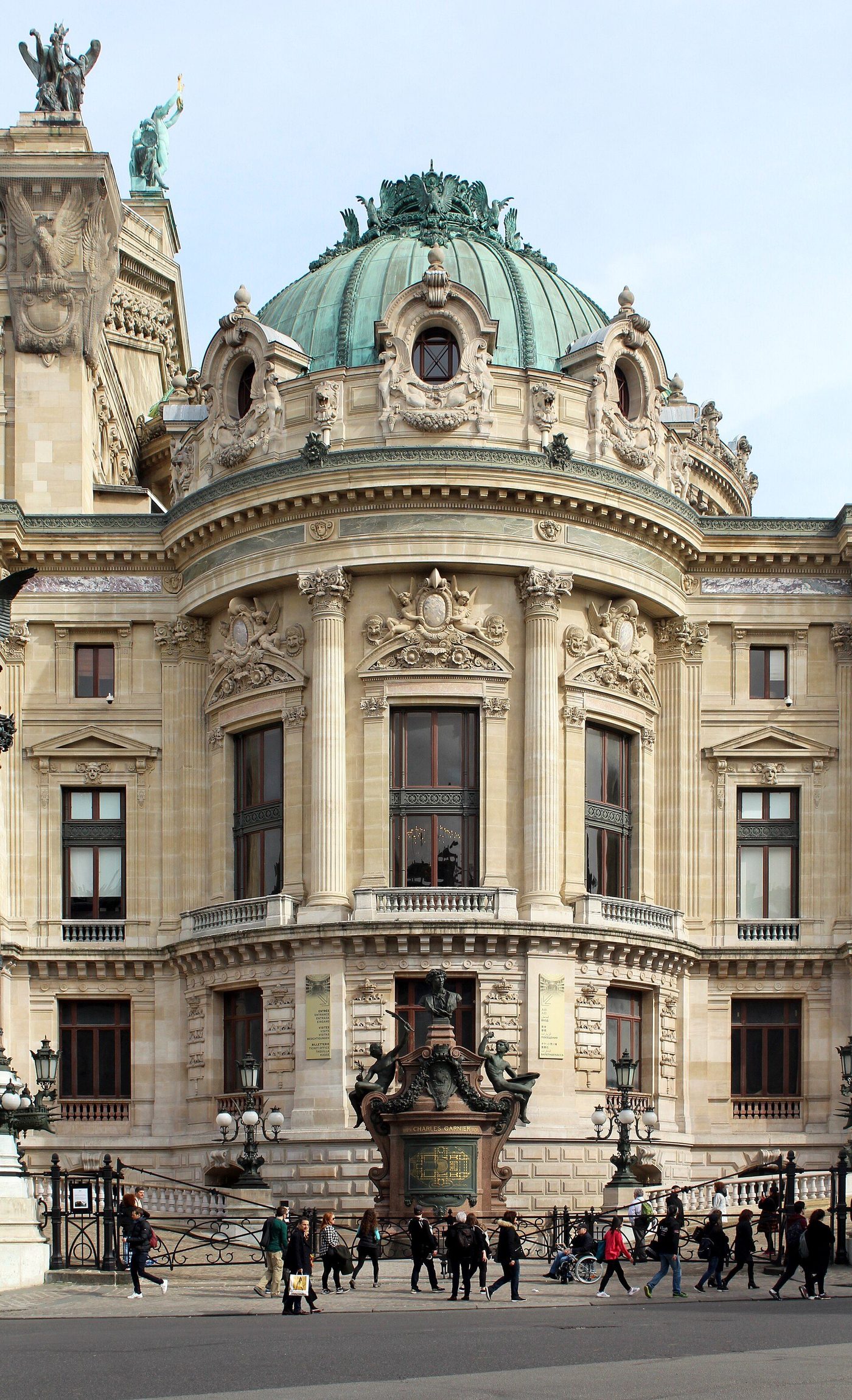 The Palais Garnier in Paris: Garnier's Second Empire facade of coloured marble, gilding and sculpture